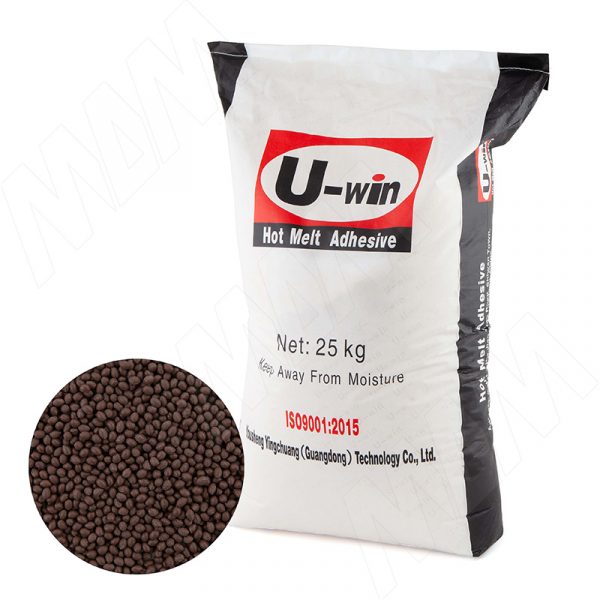 Клей U-win K-806 brown EVA высокотемпературный, коричневый, 25 кг