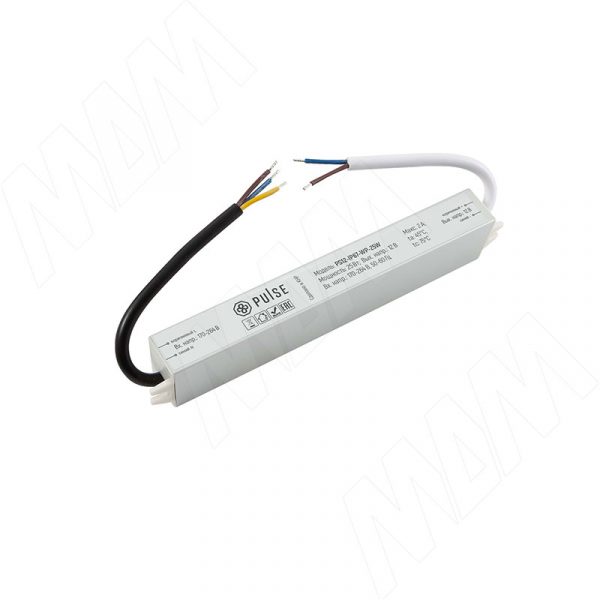 WATERPROOF Блок питания AC-230/DC-12V, IP67, 25W