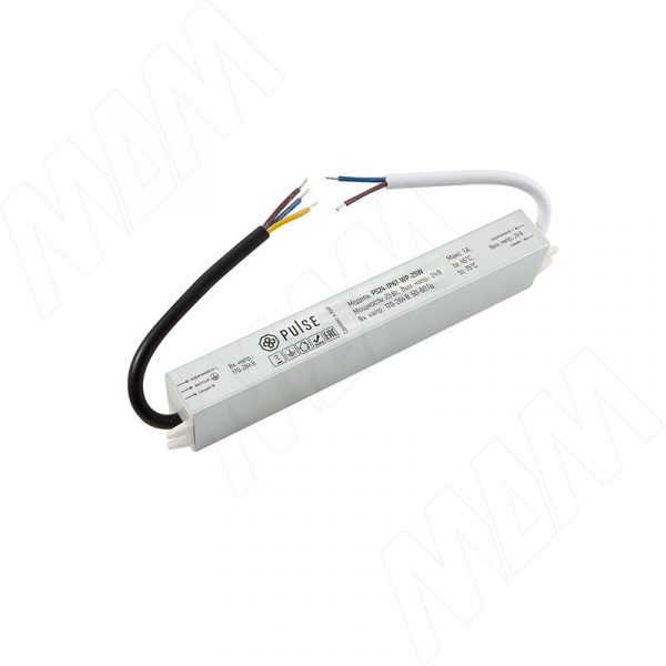 WATERPROOF Блок питания AC-230/DC-24V, IP67, 25W